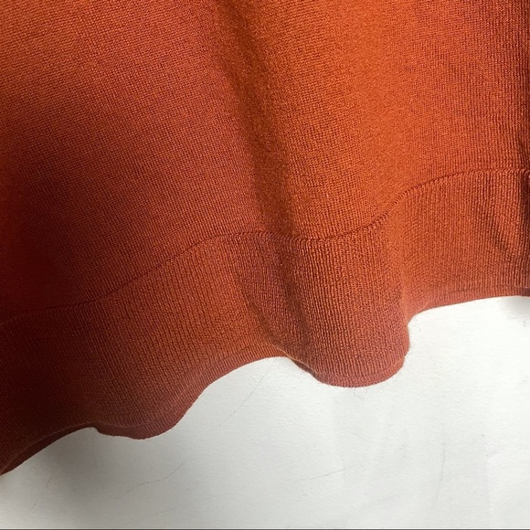 J. Crew Brown V-Neck Merino Wool Blend Long Sleeve Shirt Size XXL - Picture 5 of 9